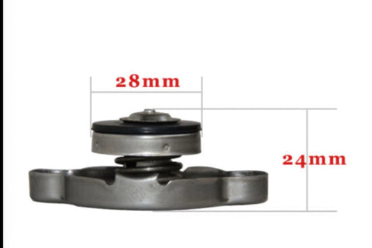 Tapa de radiador de aluminio universal de 1,1 bar para motor