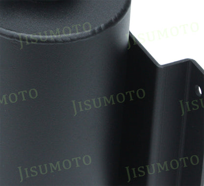 Depósito de expansión de agua refrigerante de aluminio universal de 1,5 l, cabezal de botella negro 