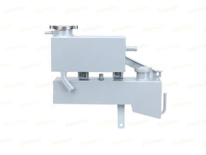 A Pair Aluminum Overflow Header Tank For Nissan Patrol 6 cyl RD28Ti 2.8L 1997-2000