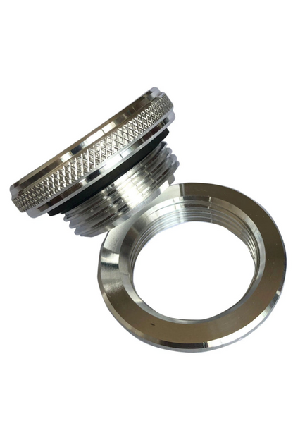 Aluminum Filler Neck Weld On Bung Screw Cap Small CNC Gas Oil Tank