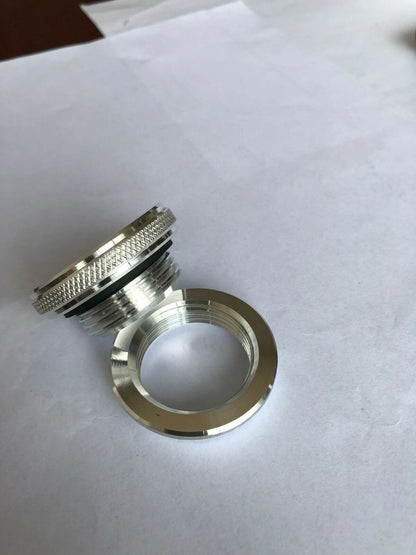 Aluminum Filler Neck Weld On Bung Screw Cap Small CNC Gas Oil Tank
