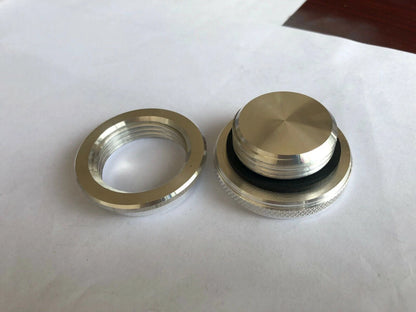 Aluminum Filler Neck Weld On Bung Screw Cap Small CNC Gas Oil Tank